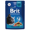 Брит Premium Пауч для взрослых кошек цыпленок и перепелка в соусе 85г, 5048915 