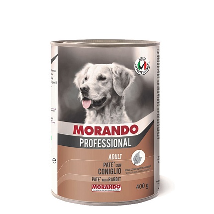 Morando Professional консервы для собак паштет с Кроликом, 400 гр