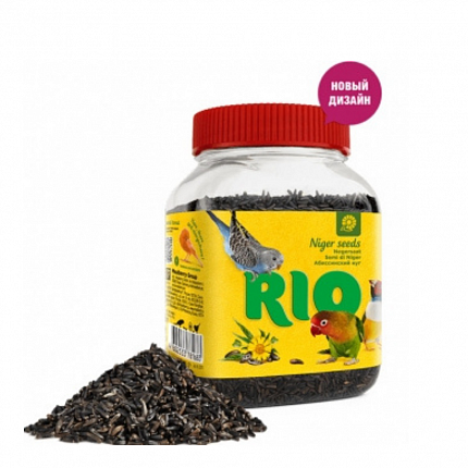 RIO Абиссинский нуг лакомство для всех видов птиц 250 гр (1х6)