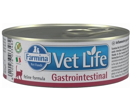 02857/1307 FARMINA Vet Life GASTRO-INTESTINAL кон. паштет диета д/кошек при нарушениях пищеварения 8