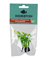 HOMEFISH 7 см Аурибус огрис растение для аквариума пластиковое с грузом