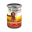 BioMenu LIGHT Консервы д/собак Индейка с коричневым рисом  93%-МЯСО 410гр*12