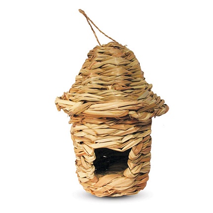 Гнездо-домик для птиц из луговых трав, d150*200мм, серия NATURAL 