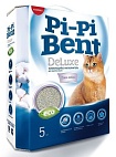 Pi-Pi Bent DeLuxe Clean cotton 5 кг комкующийся наполнитель для кошачьих туалетов 1х4