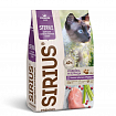 SIRIUS 1,5 кг сухой корм для стерилизованных кошек индейка и курица 1х6