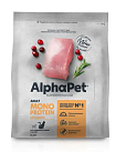 ALPHAPET SUPERPREMIUM MONOPROTEIN 400 гр сухой корм для взрослых кошек с индейкой 1х14