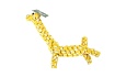 №1 22 см грейфер в форме жирафа желто - белый