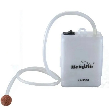 Компрессор воздушный, аккумуляторный для аквариумов MengJin AP-5500,5502