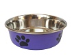 HOMEPET Heavy Лапки 0,9 л миска для домашних животных металлическая утяжеленная фиолетовая