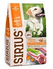 SIRIUS 15 кг сухой корм для взрослых собак ягненок и рис