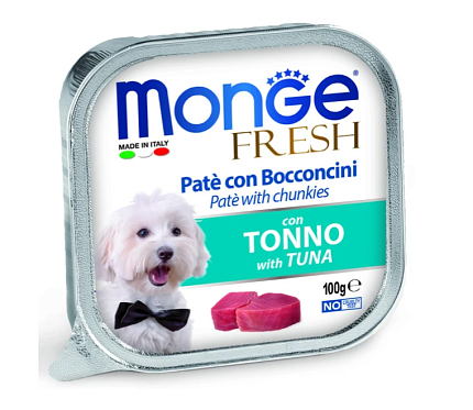 Monge Dog Fresh консервы для собак Тунец 100г 