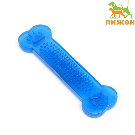 Игрушка резиновая жевательная "Собачий деликатес", 14 см, синяя   7989720