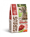 SIRIUS 15 кг сухой корм для взрослых собак мясной рацион