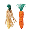 Набор игрушек д/грызунов "Морковь и Кукуруза", 15 см, сизаль, 2 шт.