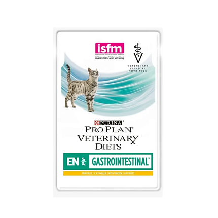 Pro Plan Veterinary Diet EN Gastrointestinal пауч для кошек при нарушении пищеварения (курица) 85г