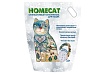 HOMECAT Морозная свежесть 3,8 л силикагелевый наполнитель для кошачьих туалетов с ароматом морозной 