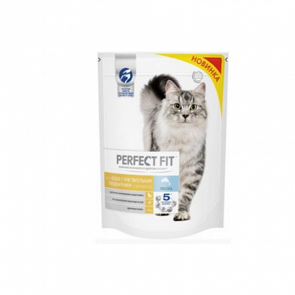 Перфект Фит сух.для кошек с чувствительным пищеварением Лосось 650 гр.