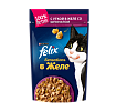 Felix Sensations 75 г пауч консервы для кошек, с уткой в желе со шпинатом 1х26