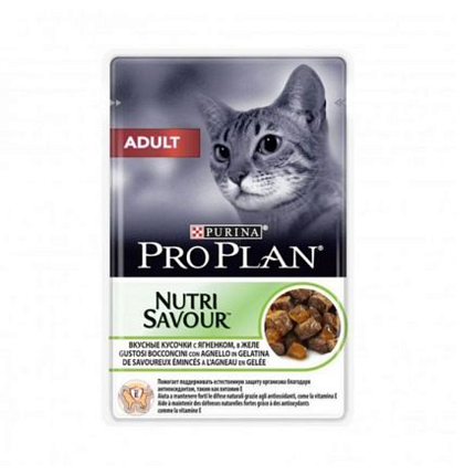 Pro Plan Adult Ягненок в желе пауч для кошек 85 г
