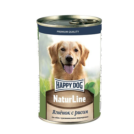 Happy Dog Natur Line Ягненок  с рисом  для собак (НФКЗ) - 0,41 кг