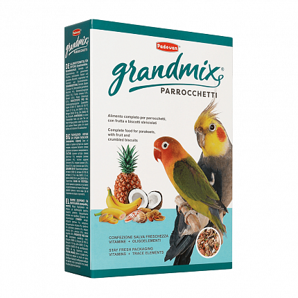 Padovan Грандмикс паррочетти 400 г Основной корм для средних попугаев